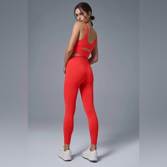 ALO YOGA | ✨NEW✨ 7/8 High-Waist Airbrush Legging in Red Hot Summer - Picture 4 of 6